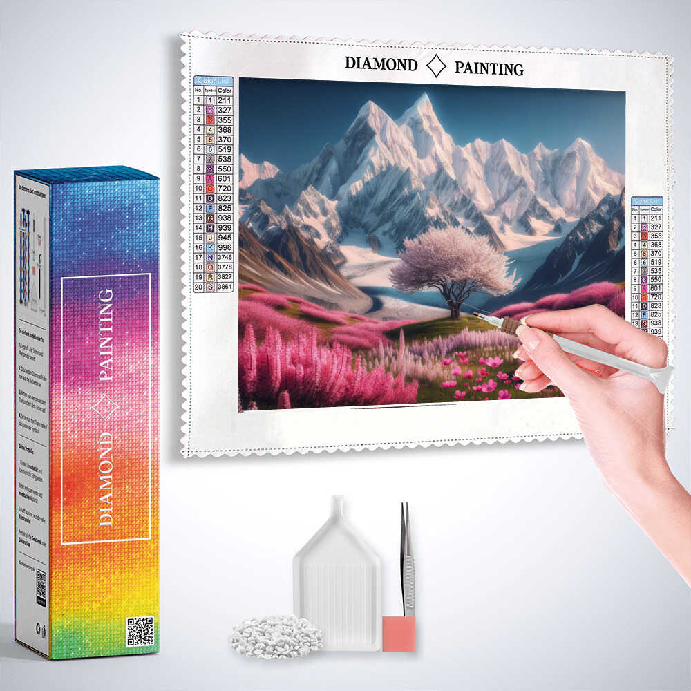 Diamond Painting - Schneebedeckte Berge