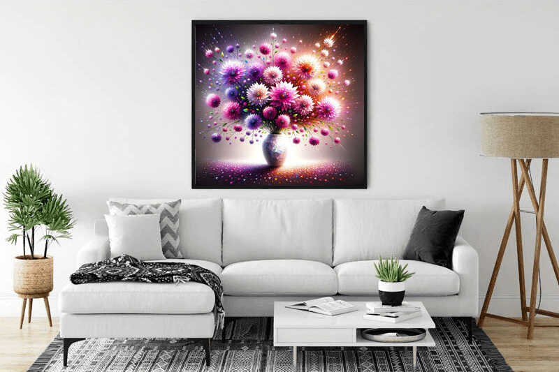 Diamond Painting - Blumenstrauß in Vase