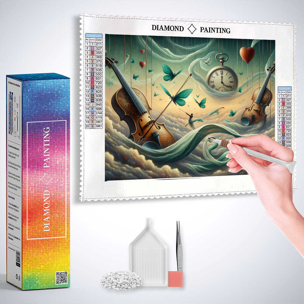 Diamond Painting - Violinen der Zeit