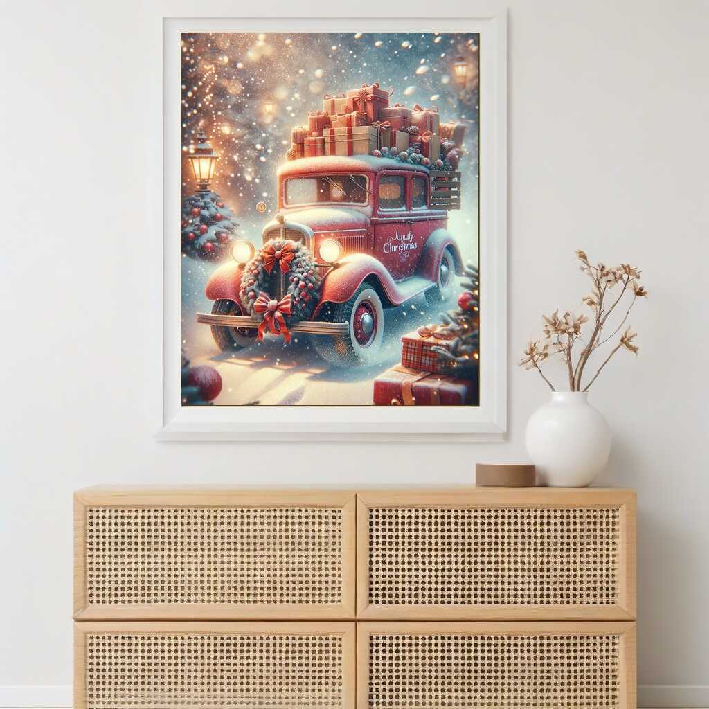 Diamond Painting - Weihnachtsauto Geschenke