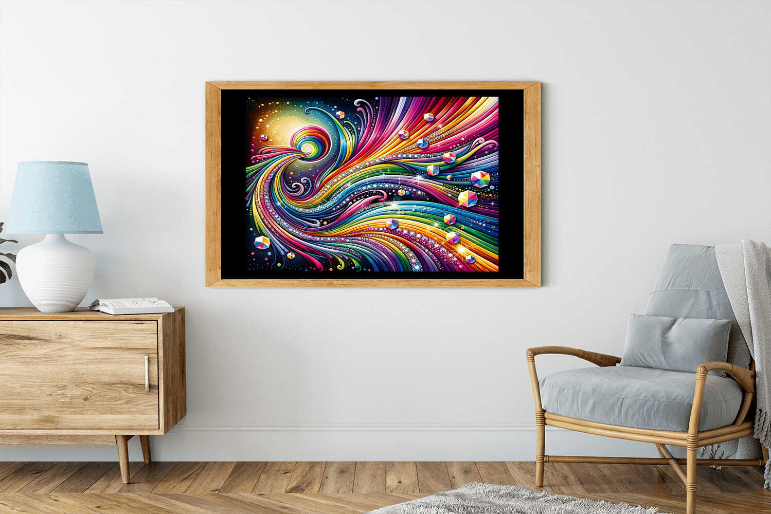 Diamond Painting - vibrant abstract love