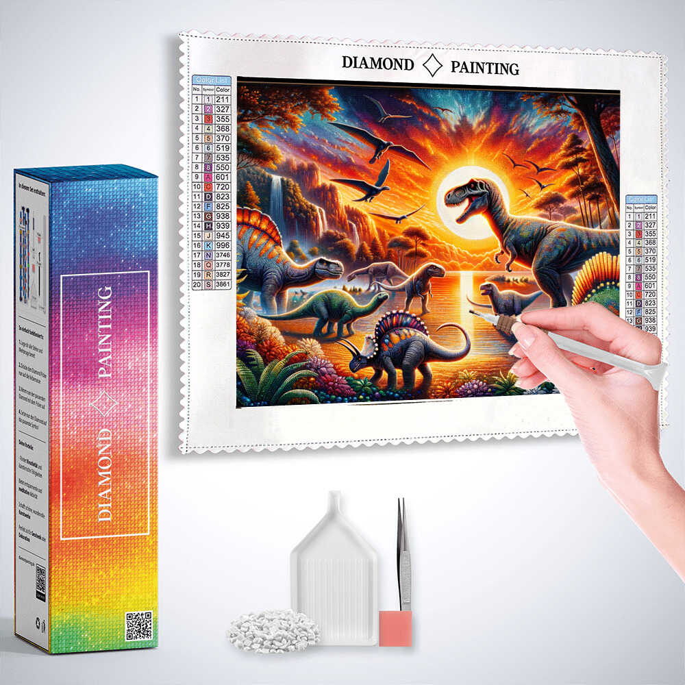 Diamond Painting - Dinosaurier