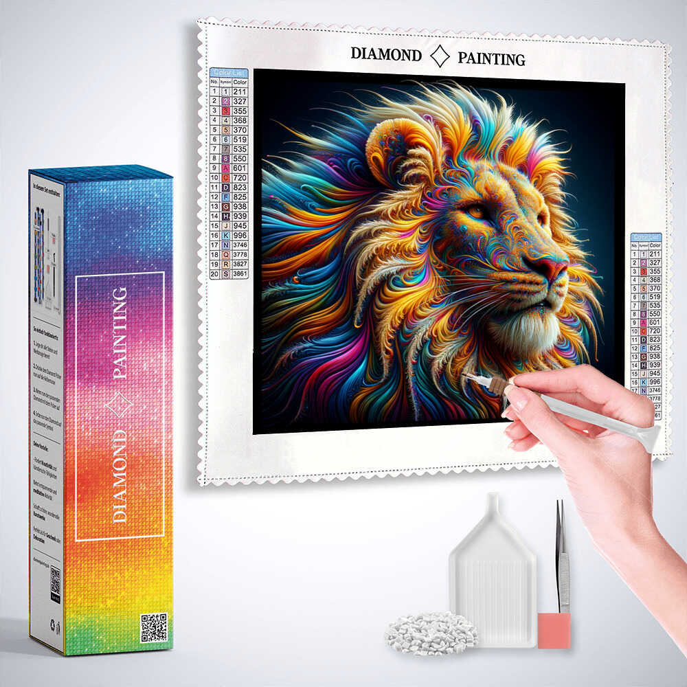 Diamond Painting - Majestätischer Farbenrausch