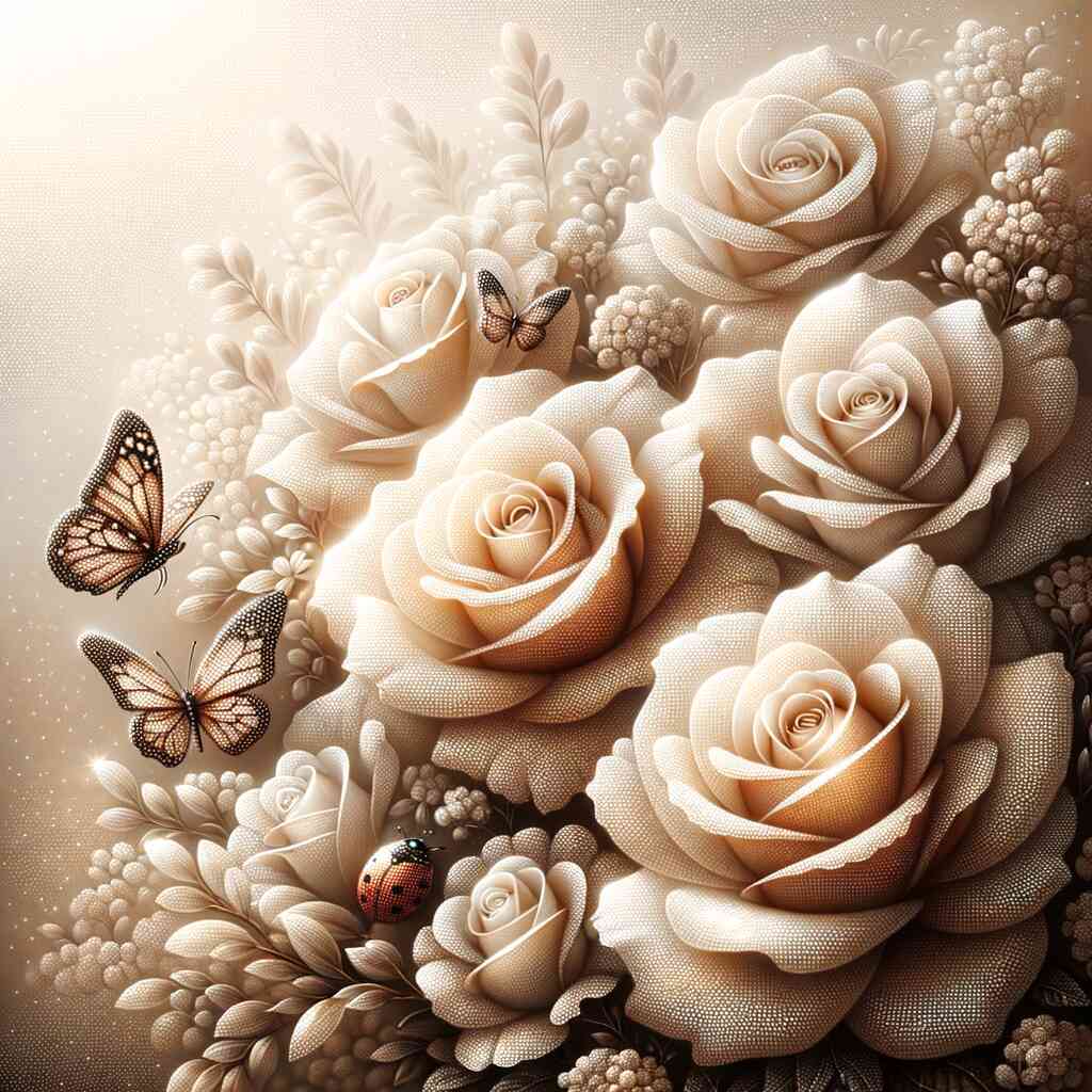 Diamond Painting - Anmutige Rosen