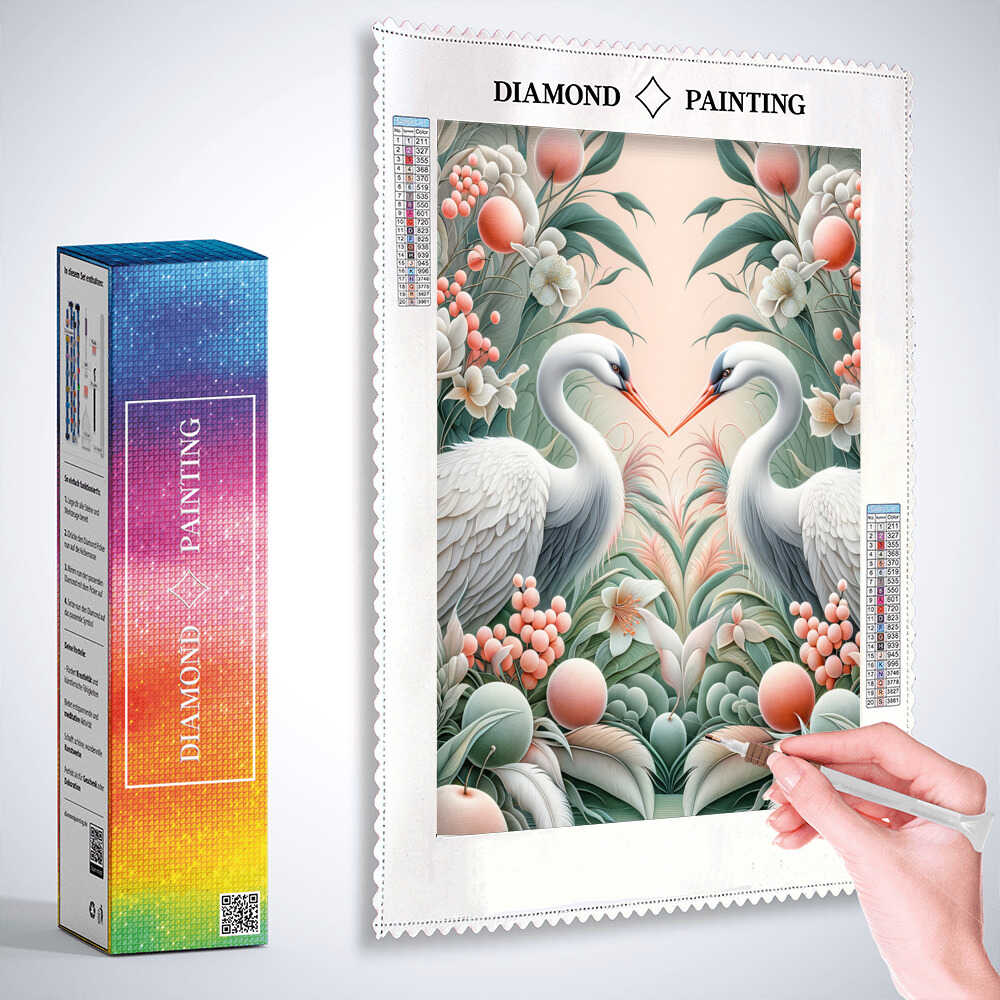Diamond Painting - Kranichpaar