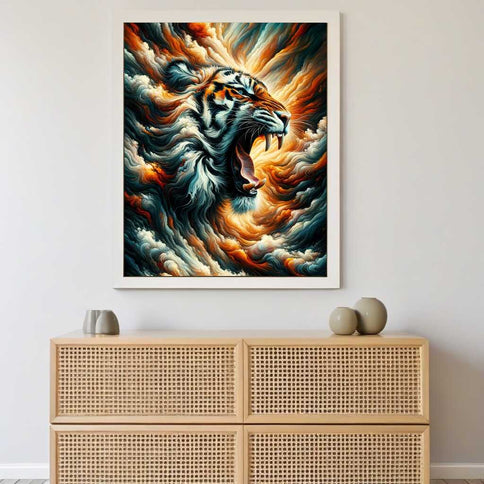 Diamond Painting - Brüllender Tiger