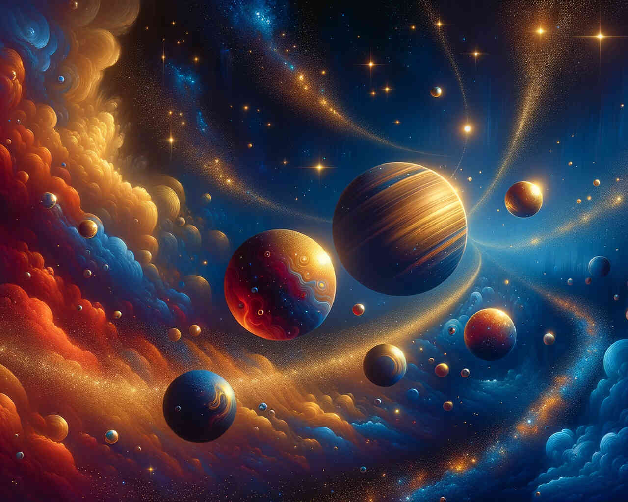 Diamond Painting - Planeten System