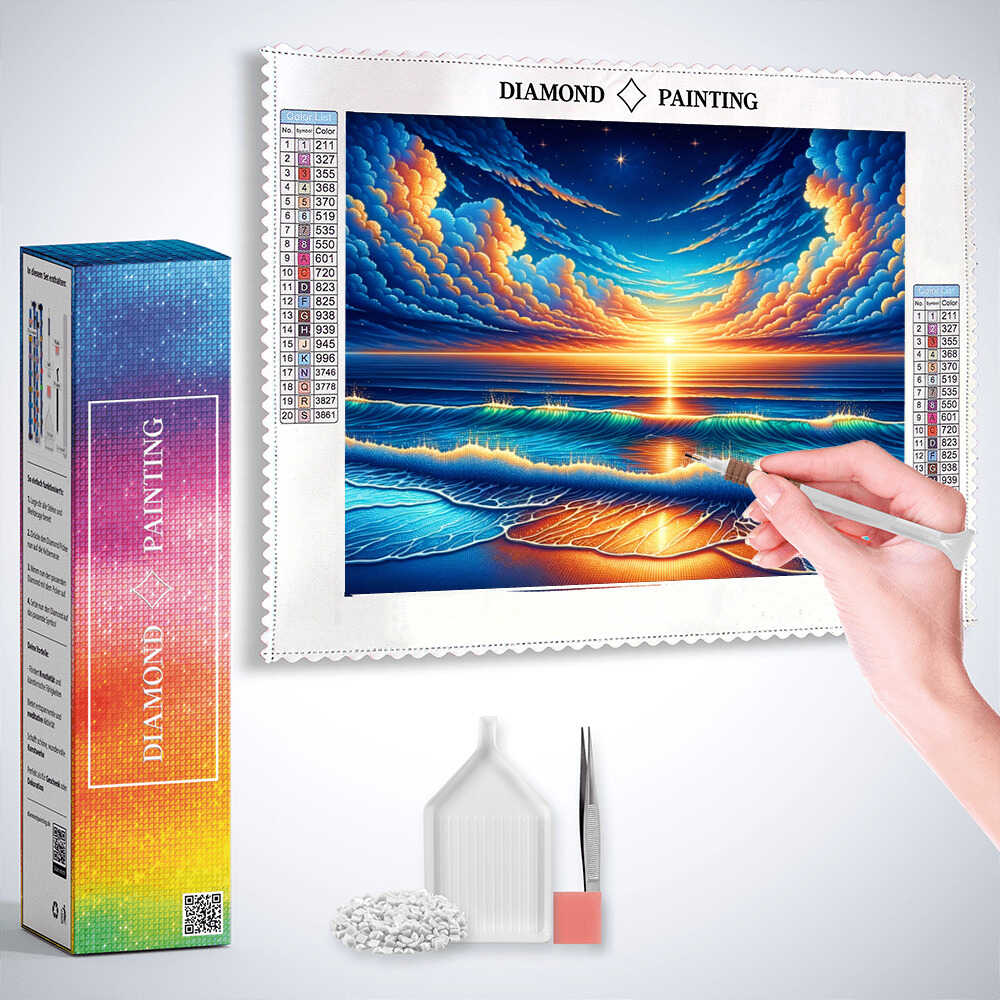 Diamond Painting - Sanfte Wellen