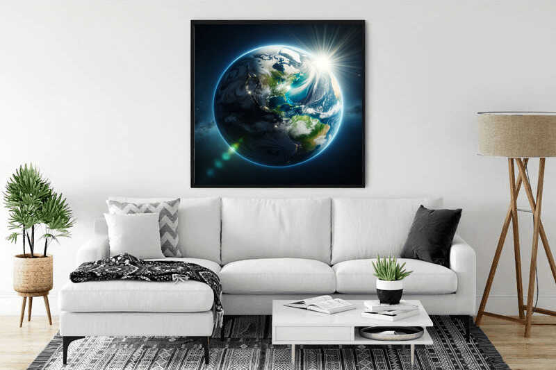 Diamond Painting - Erwachen des Blauen Planeten