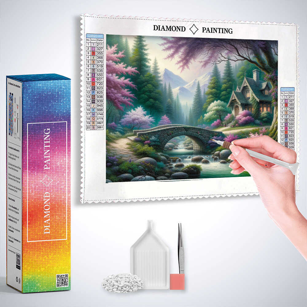 Diamond Painting - Romantischer Waldausflug