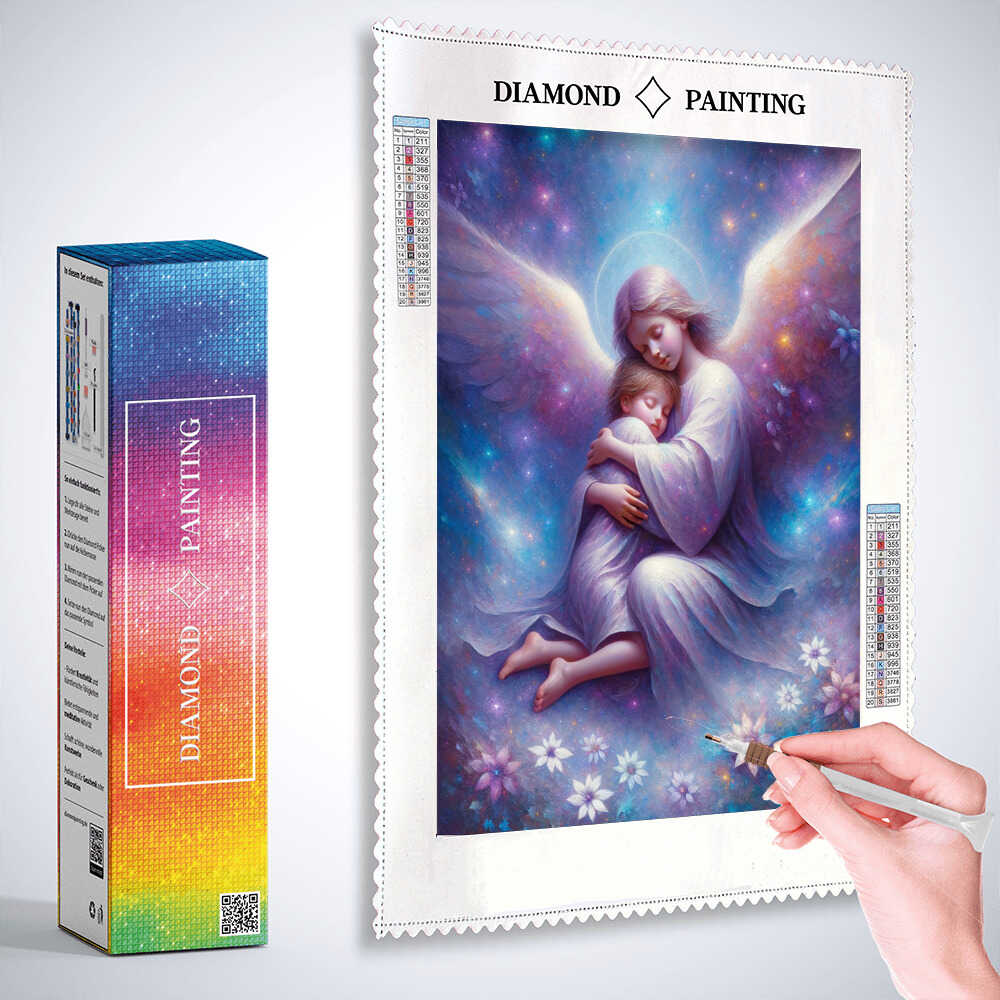 Diamond Painting - Kind mit Schutzengel