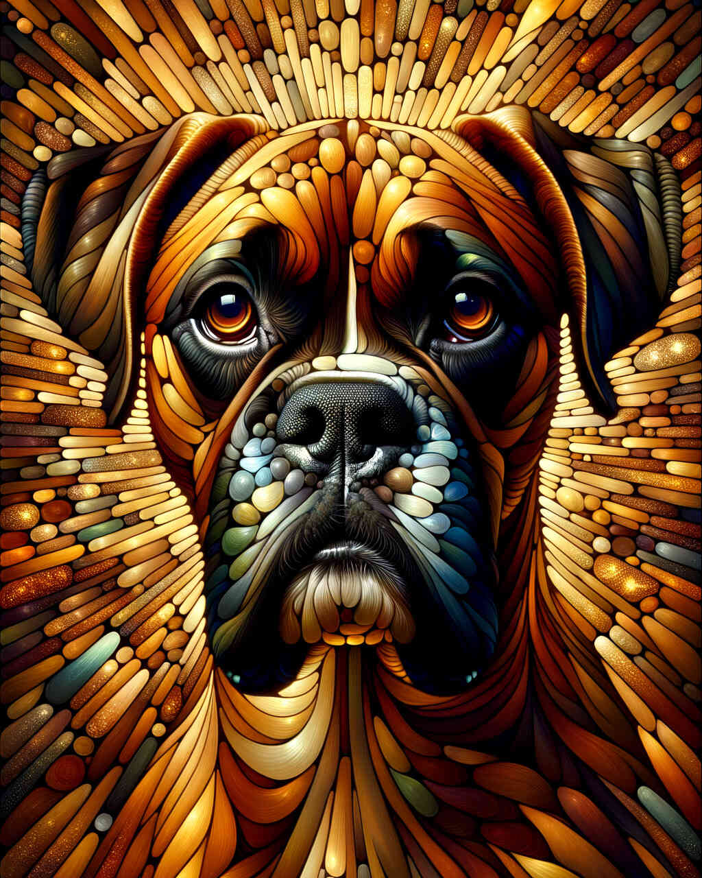 Diamond Painting - Boxer, Portrait