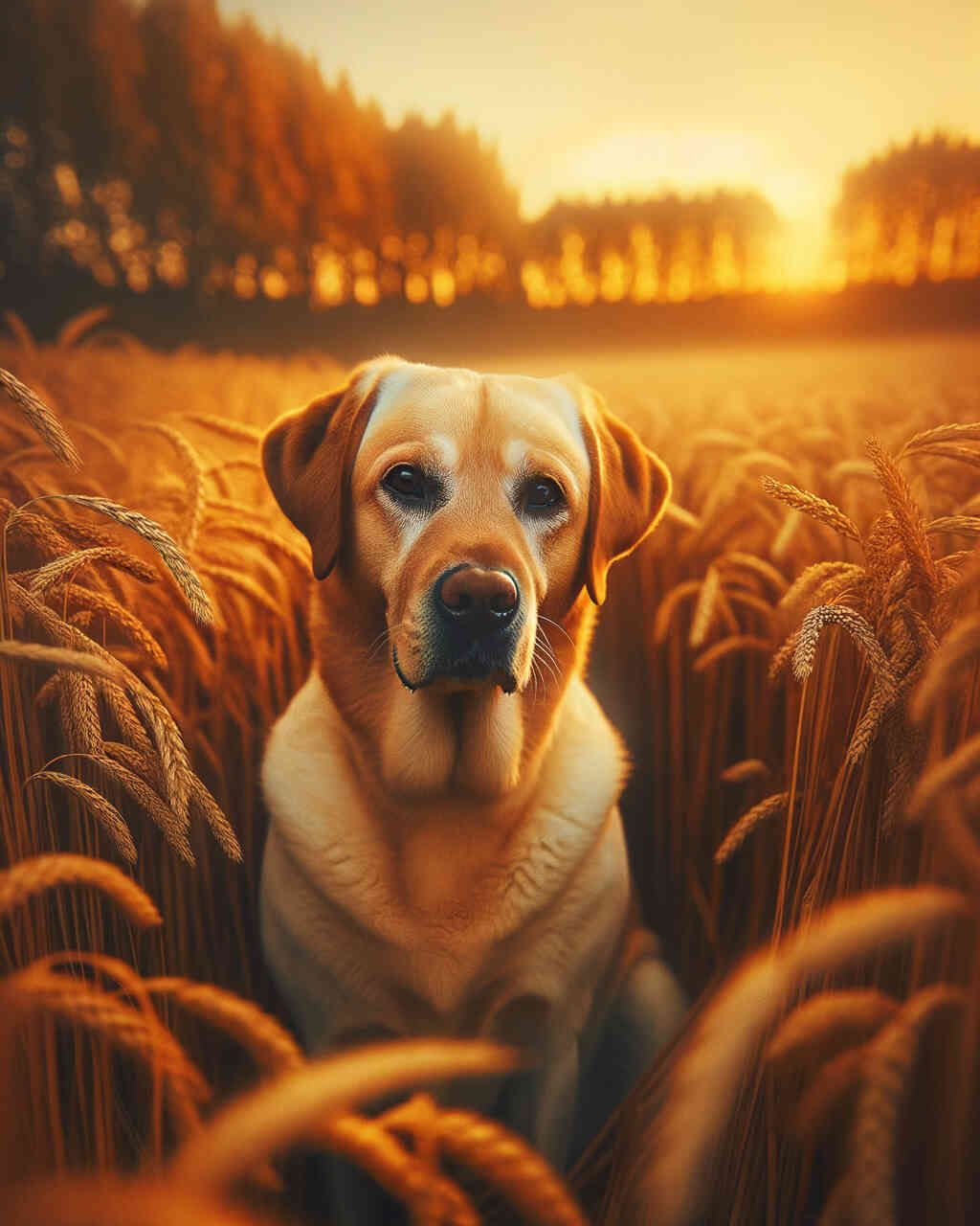 Diamond Painting - Labrador im Feld