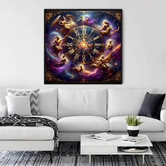 Diamond Painting - Sternzeichen Uhr