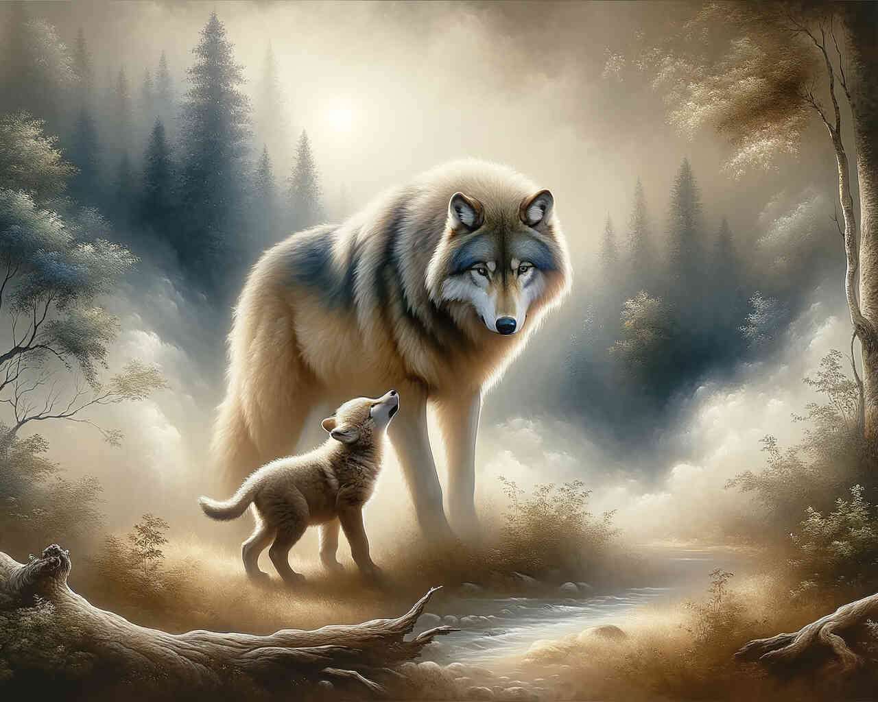 Diamond Painting - Riechen lernen, Wölfe