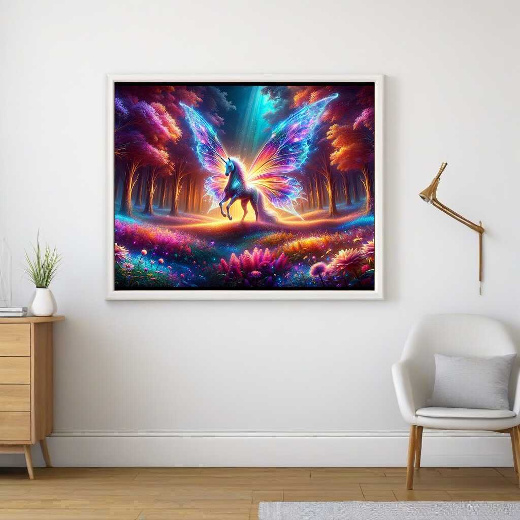 Diamond Painting - Einhorn im Zauberwald