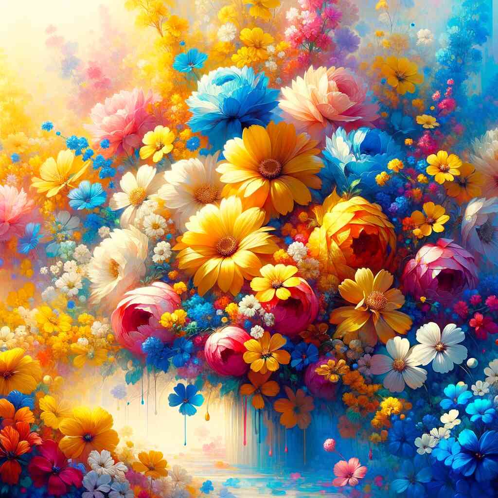 Diamond Painting - Sommerblumenstrauß