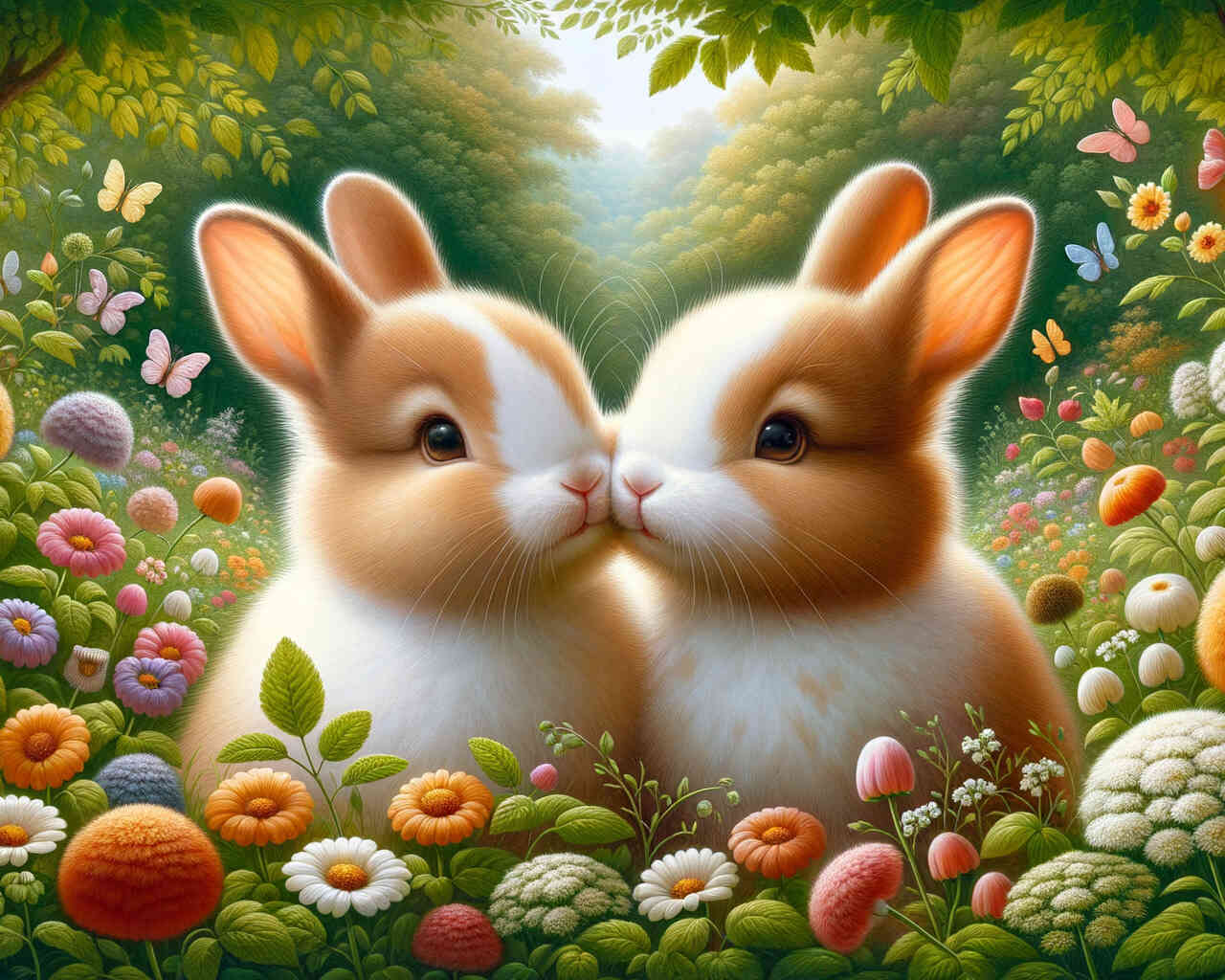 Diamond Painting - Hasengeschwister