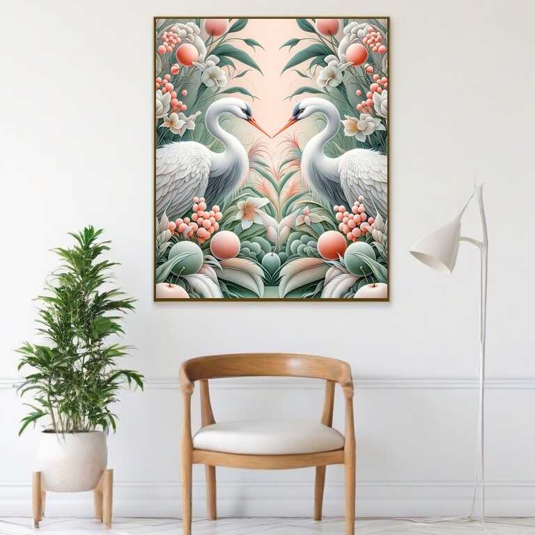Diamond Painting - Kranichpaar