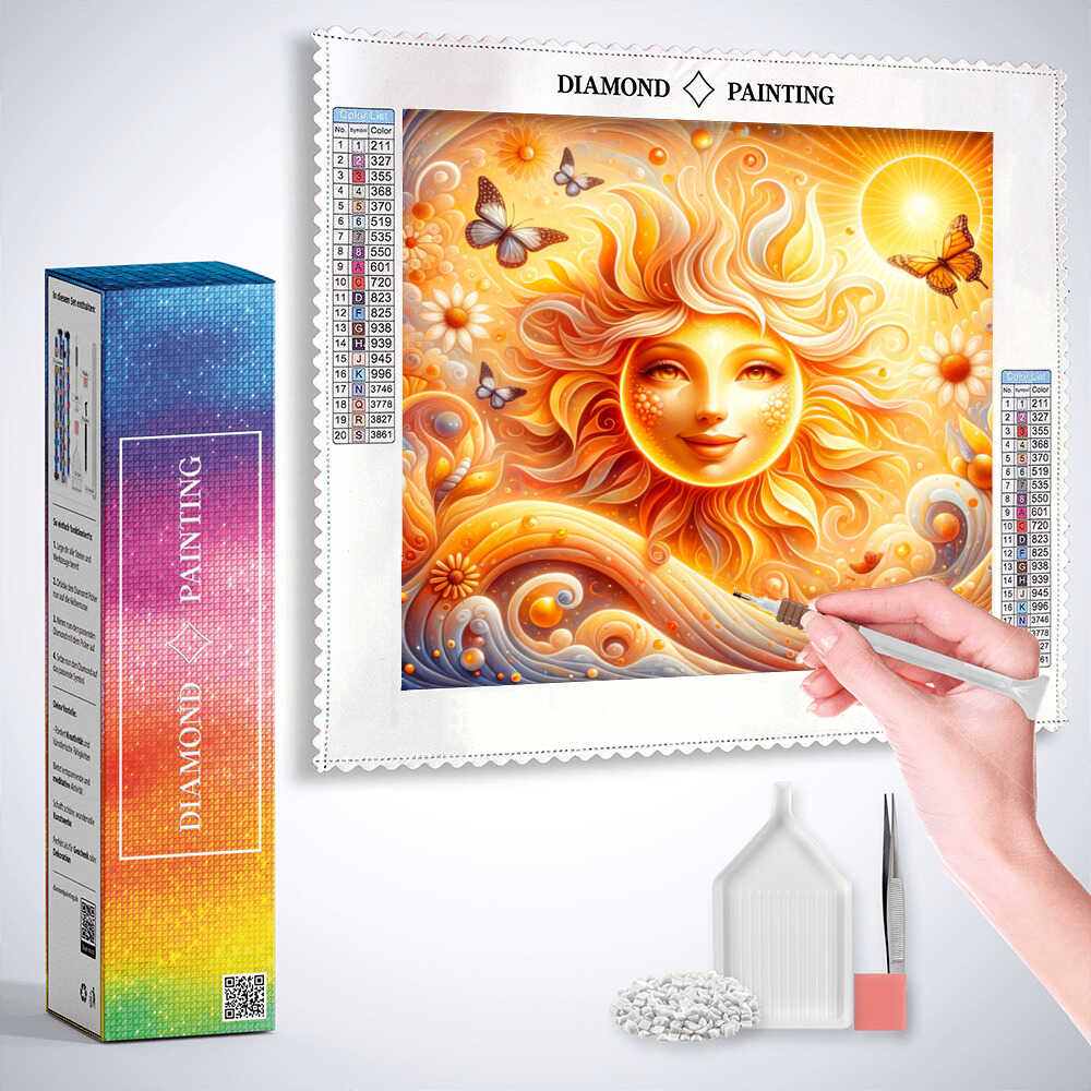 Diamond Painting - Liebevolle Sonne