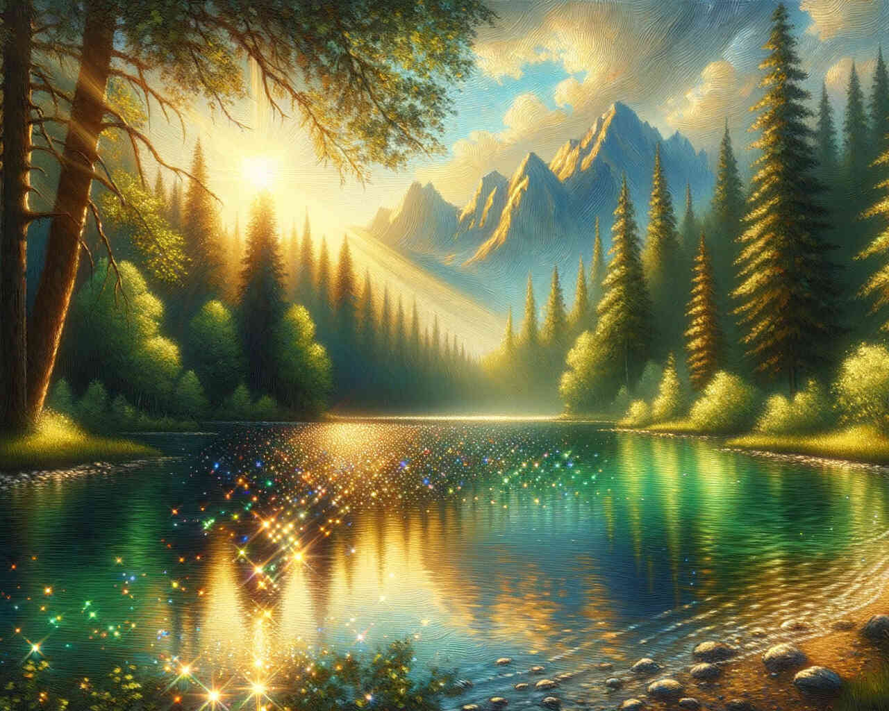 Diamond Painting - Waldsee