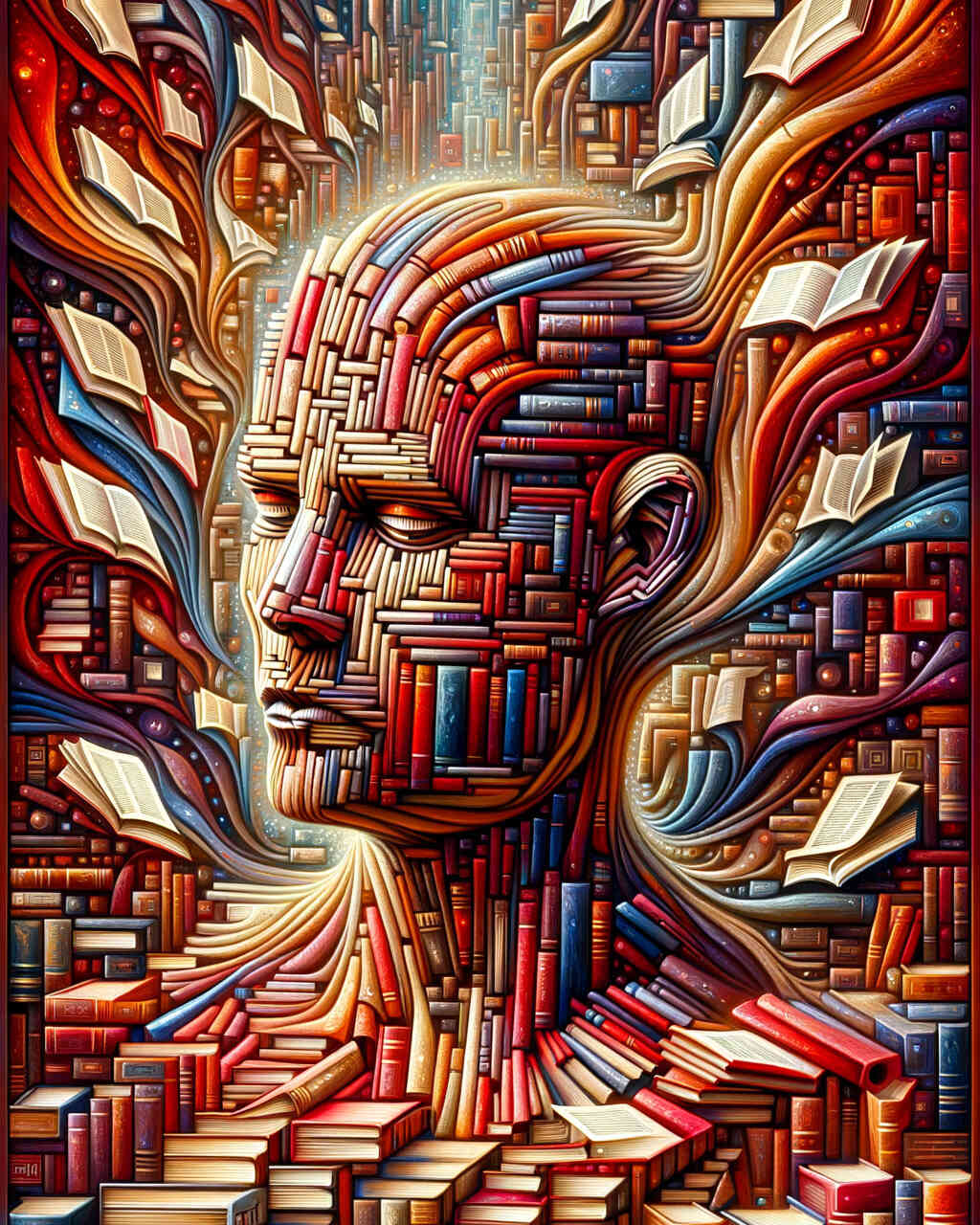 Diamond Painting - Büchermensch