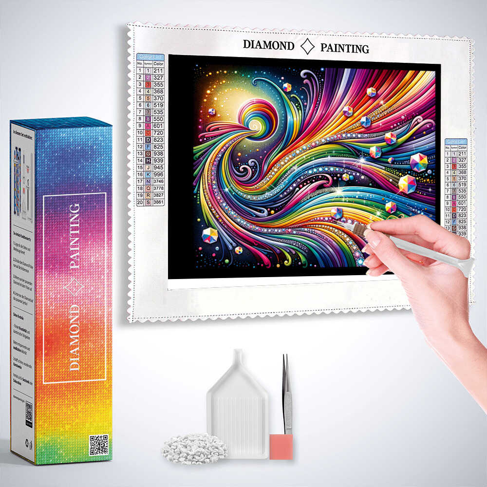 Diamond Painting - vibrant abstract love