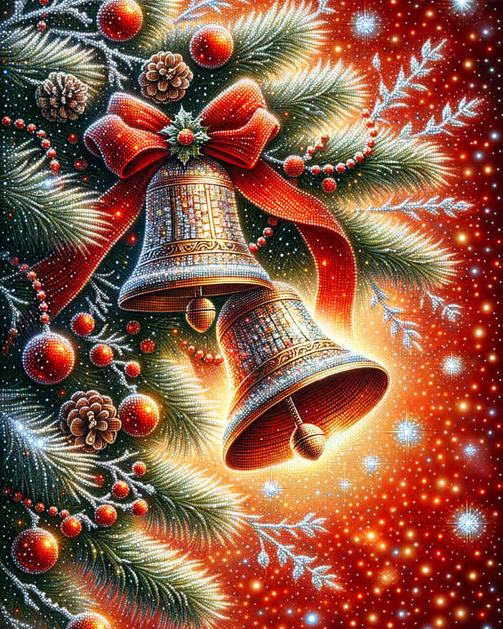 Diamond Painting - Weihnachtsglocken