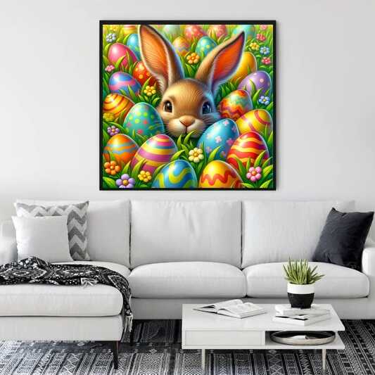 Diamond Painting - Versteckter Osterhase