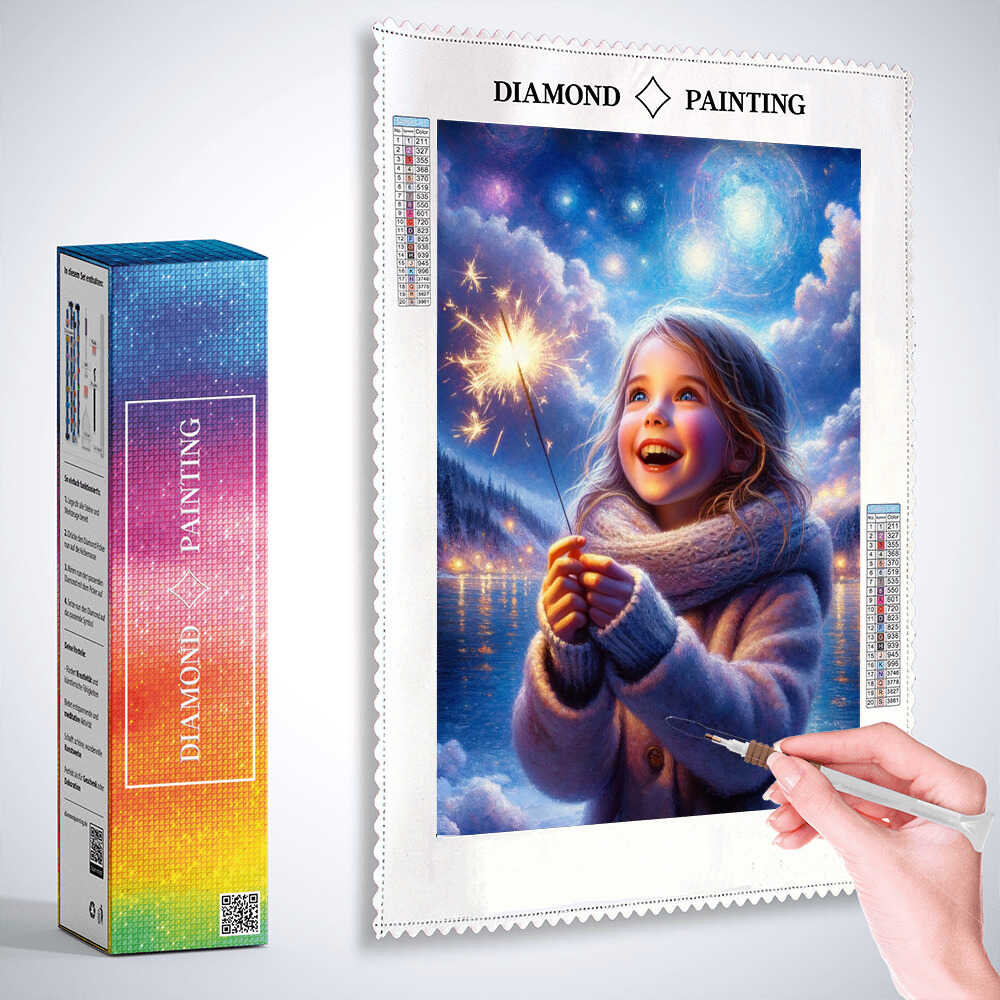 Diamond Painting - Wunderkerzen Mädchen