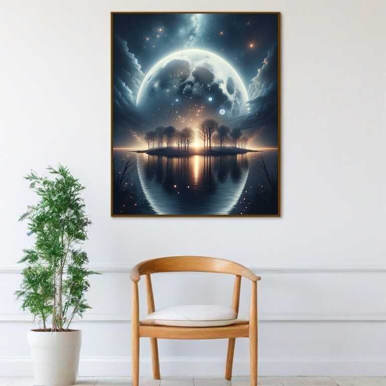 Diamond Painting - Riesiger Vollmond