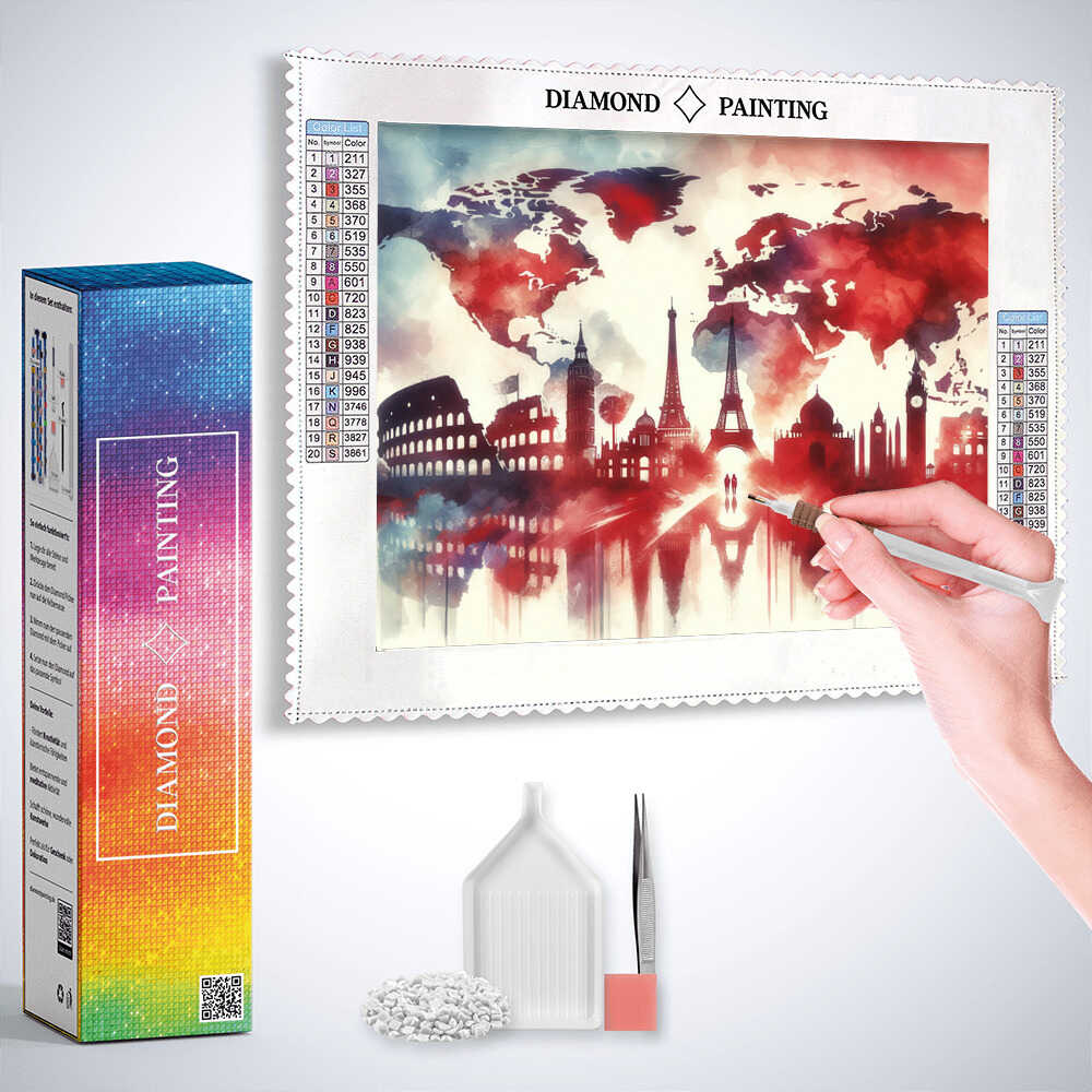 Diamond Painting - Sehenswürdigkeiten der Welt