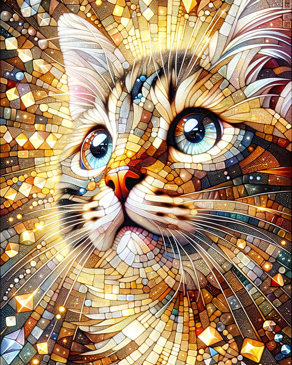 Diamond Painting - Spielende Katze