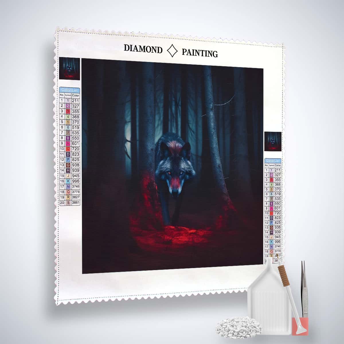 Diamond Painting - Weißer Hirsch - gedruckt in Ultra-HD - Hirsch, Neu eingetroffen, Quadratisch, Tiere