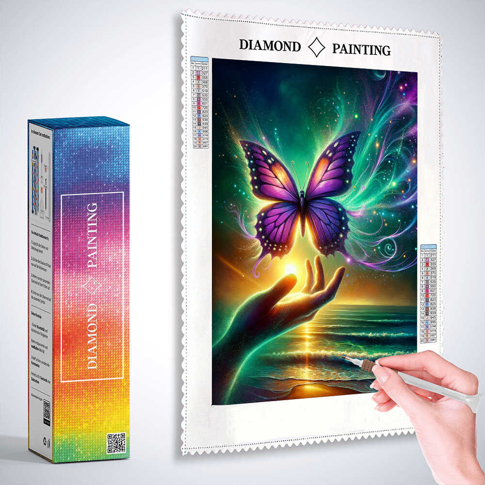 Diamond Painting - Schmetterlingsfreiheit