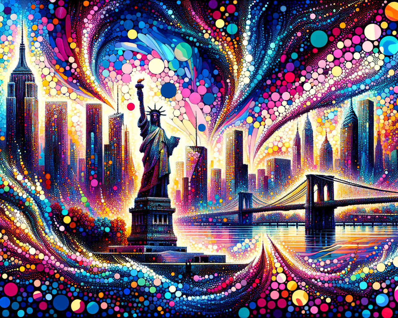 Diamond Painting - New York, splash
