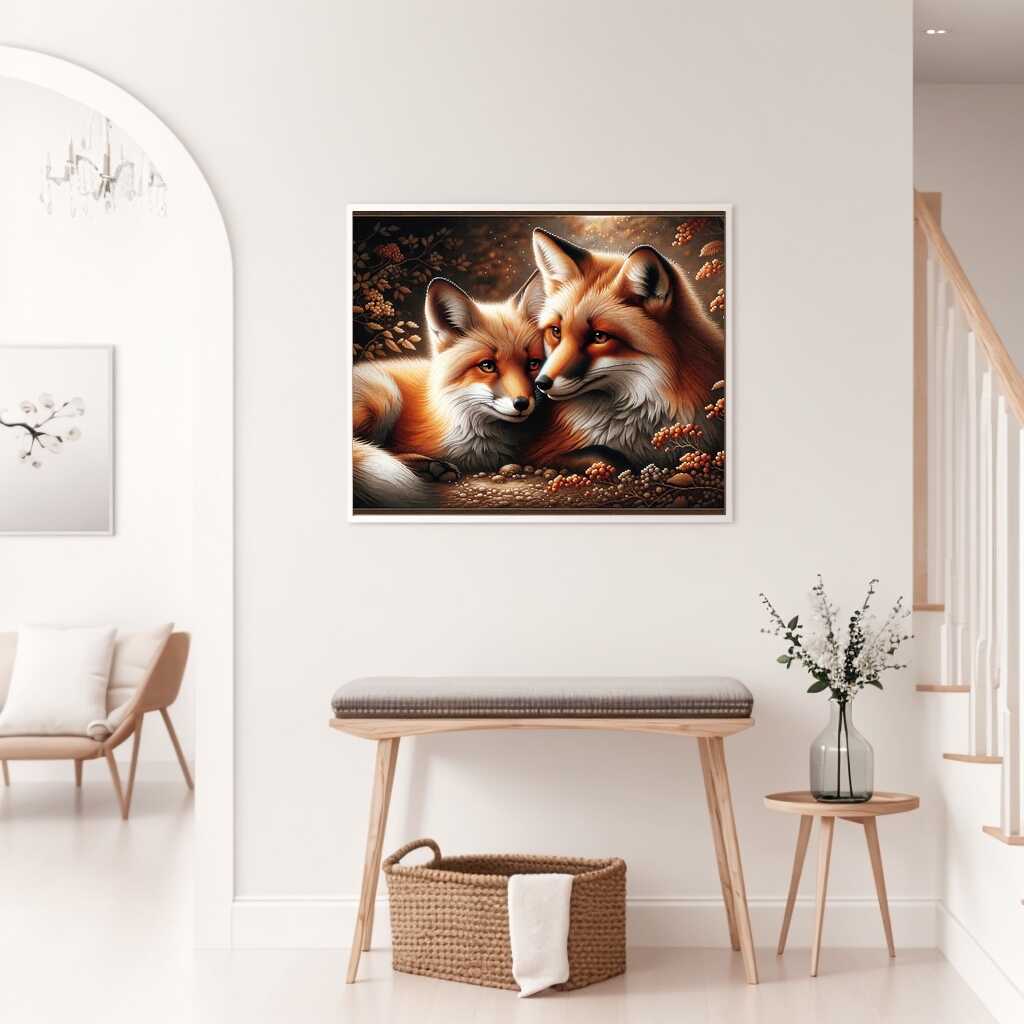 Diamond Painting - Fuchs Freundschaft