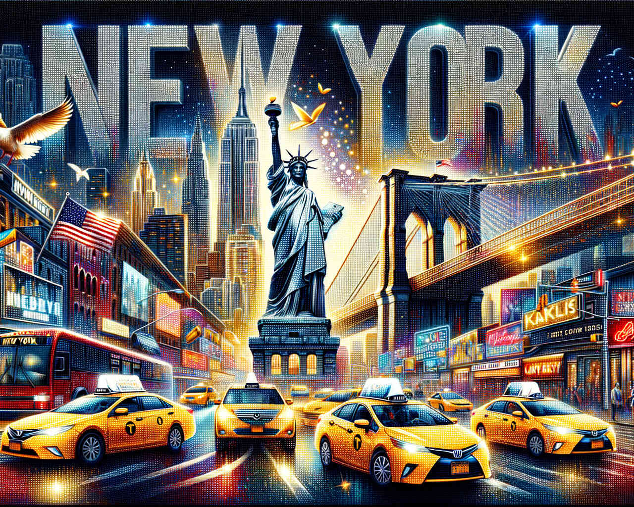 Diamond Painting - New York Schriftzug