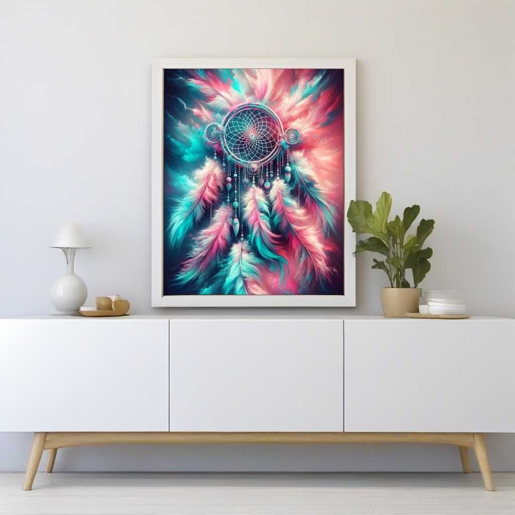 Diamond Painting - Traumfänger Federn