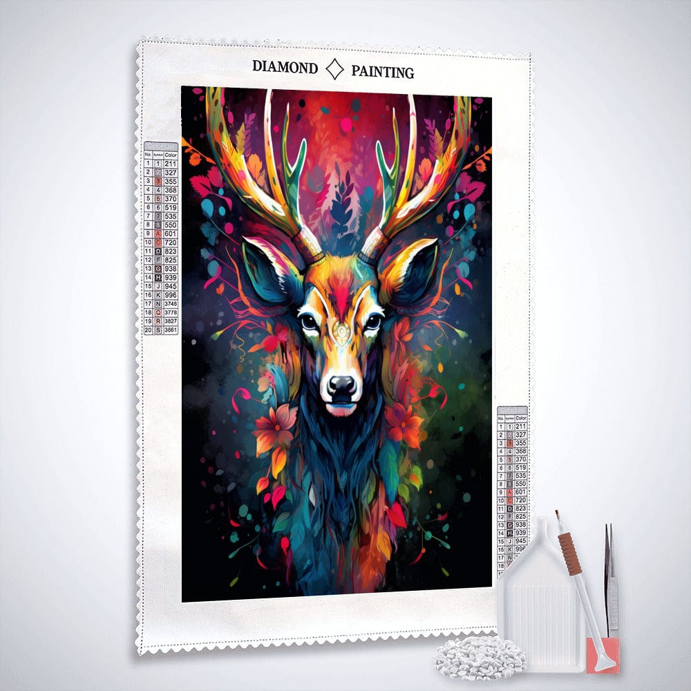 Diamond Painting - Mysteriöser Hirsch