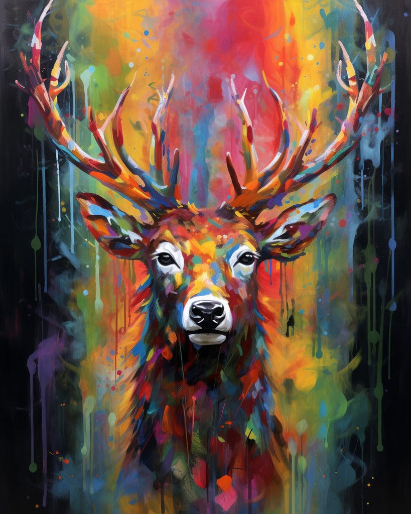 Diamond Painting - Hirsch der Farben