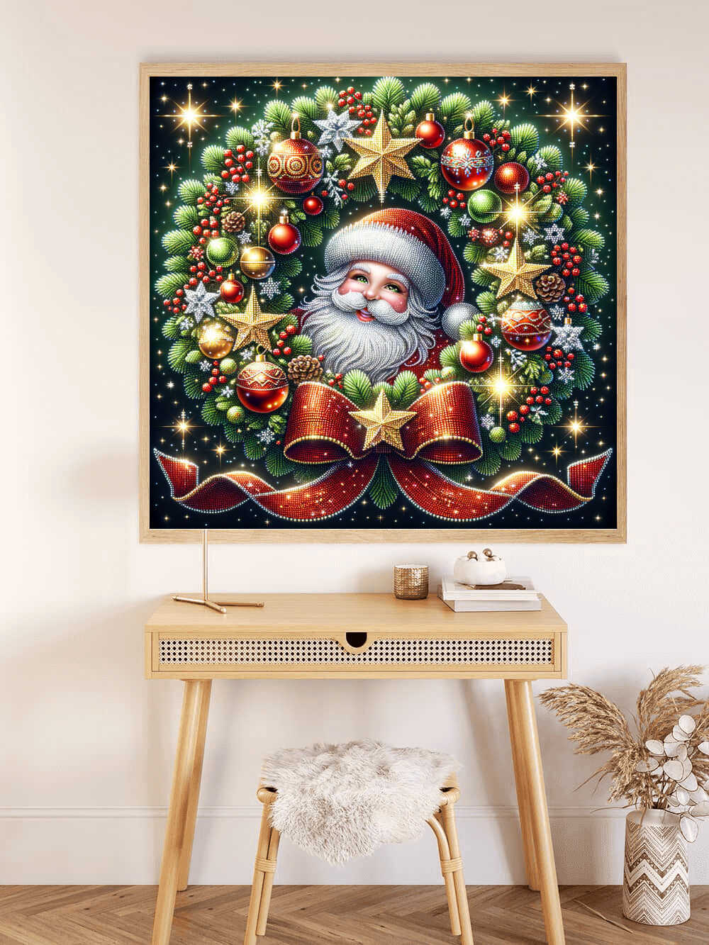 Diamond Painting - Weihnachtskranz