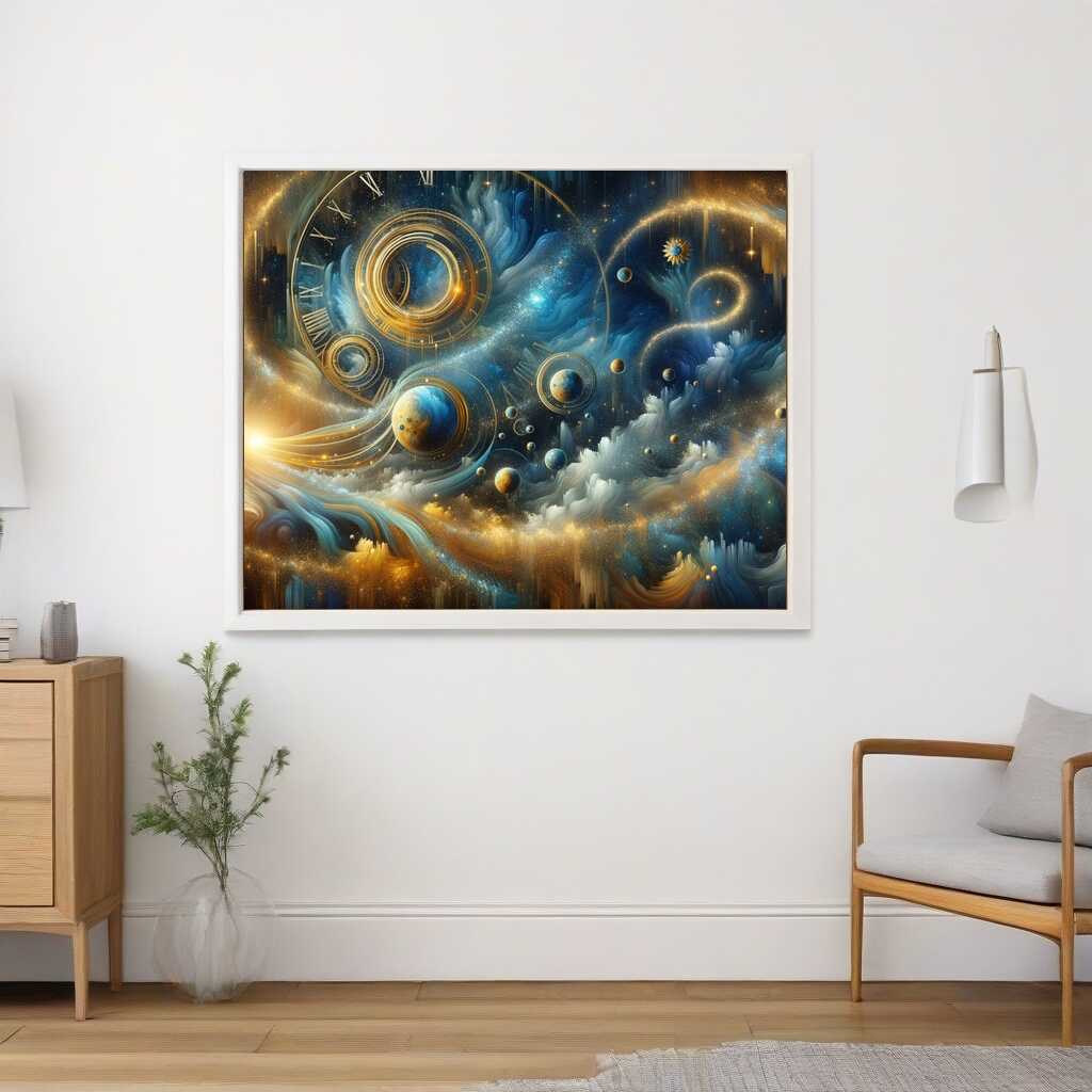 Diamond Painting - Zeitreise in abstrakter Darstellung