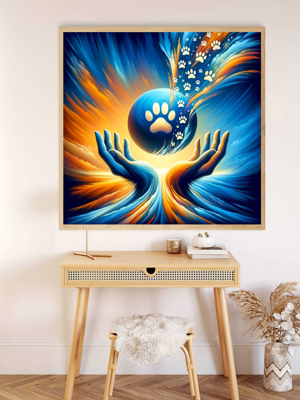 Diamond Painting - Hände Pfotenabdrücke