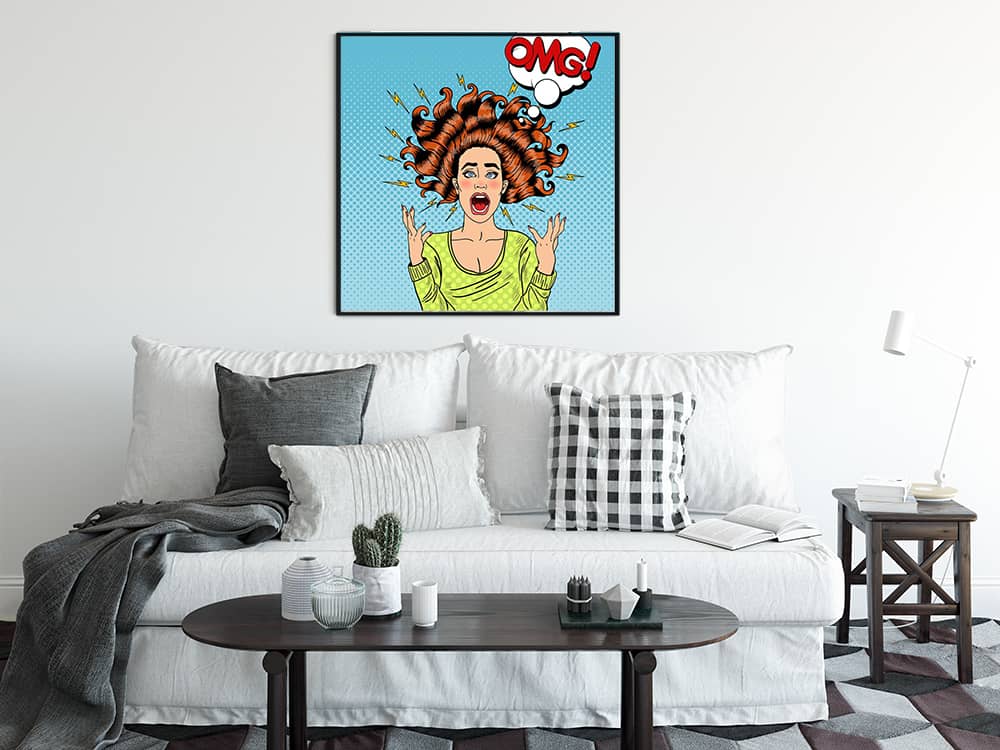 Diamond Painting - Der Schrei - gedruckt in Ultra-HD - popart, quadratisch