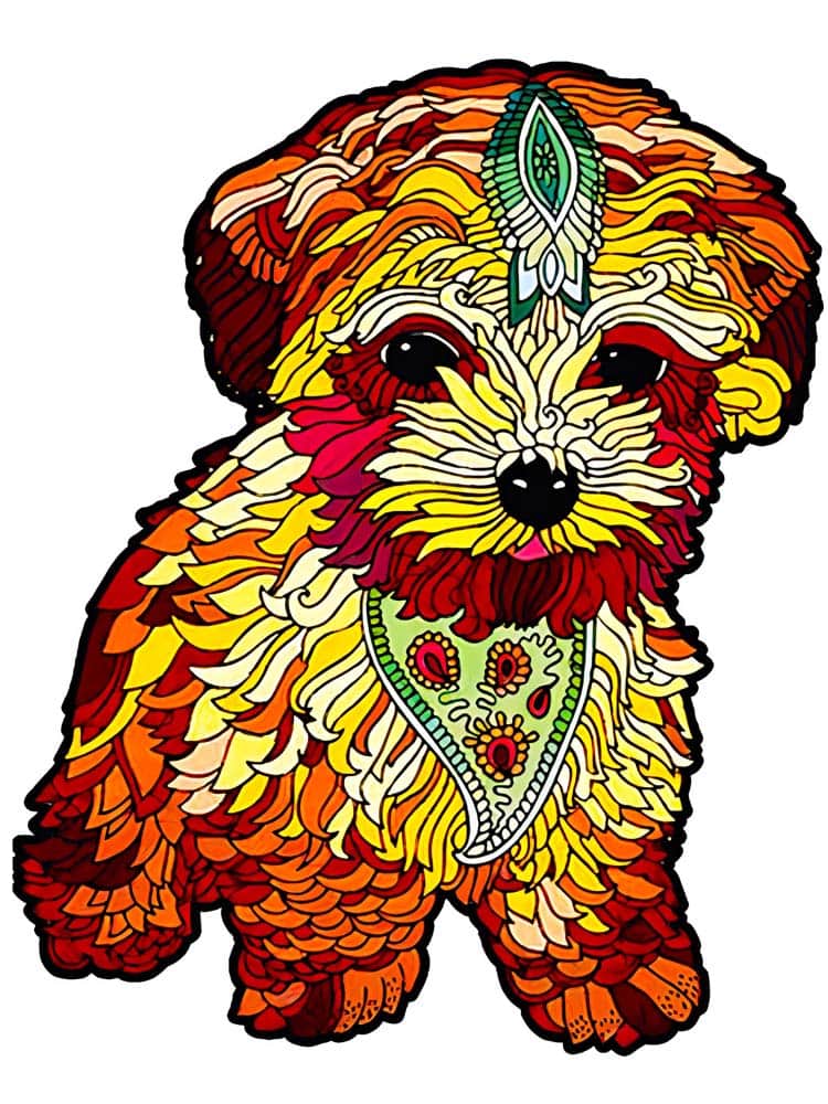 Holzpuzzle - Kleiner Hund - gedruckt in Ultra-HD - holzpuzzle