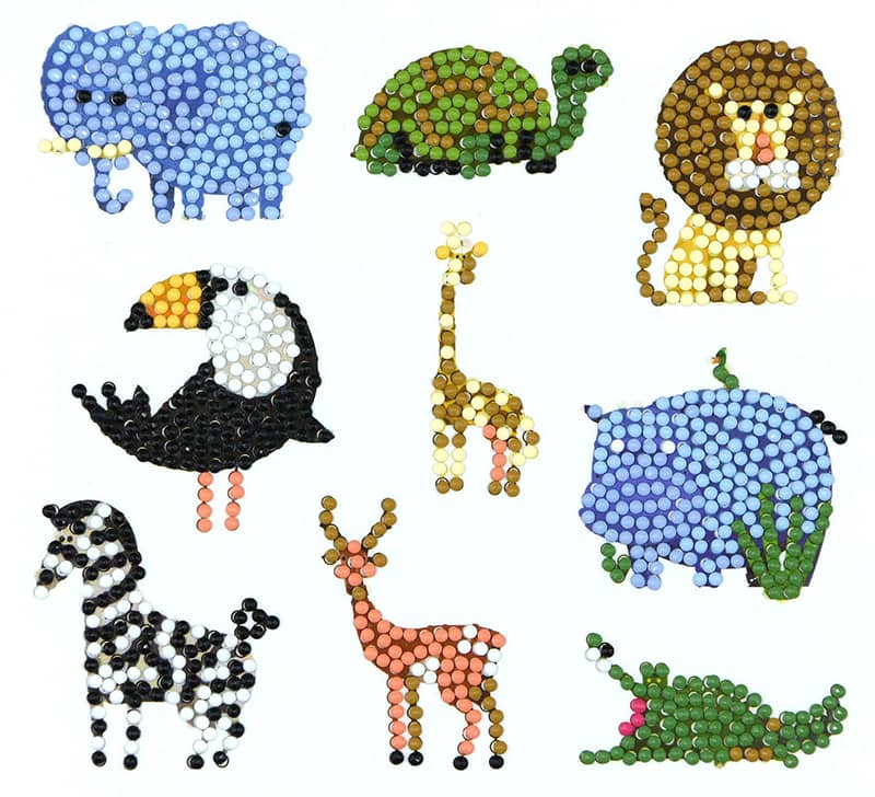 Diamond Painting Sticker - Zootiere - gedruckt in Ultra-HD - sticker, zubehör
