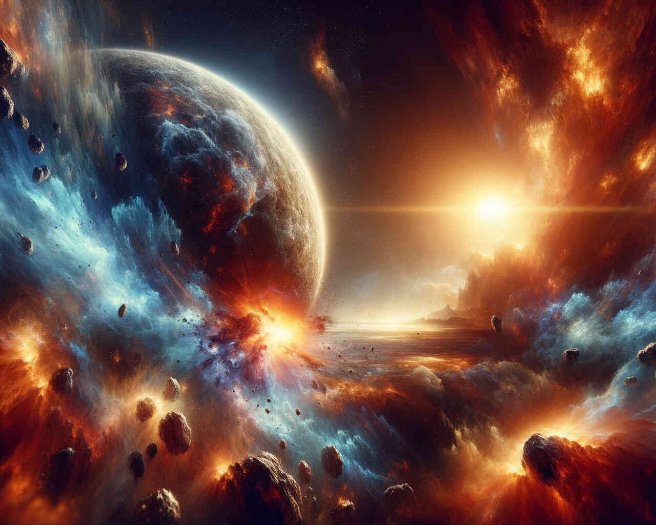 Diamond Painting - Planeten Spektakel