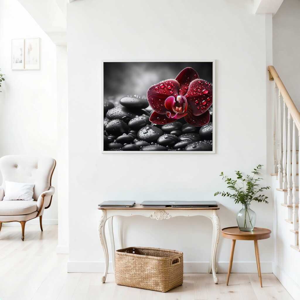 Diamond Painting - Bordeaux Orchidee