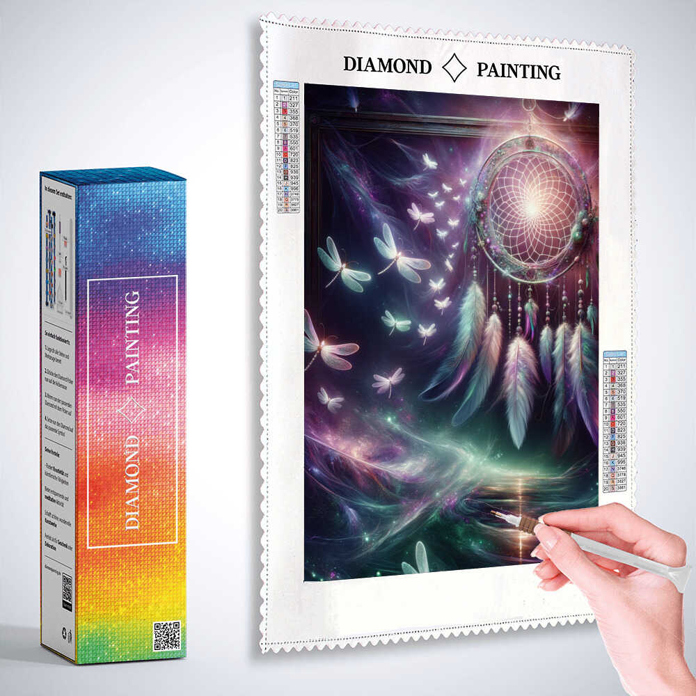 Diamond Painting - Libellen Traumfänger